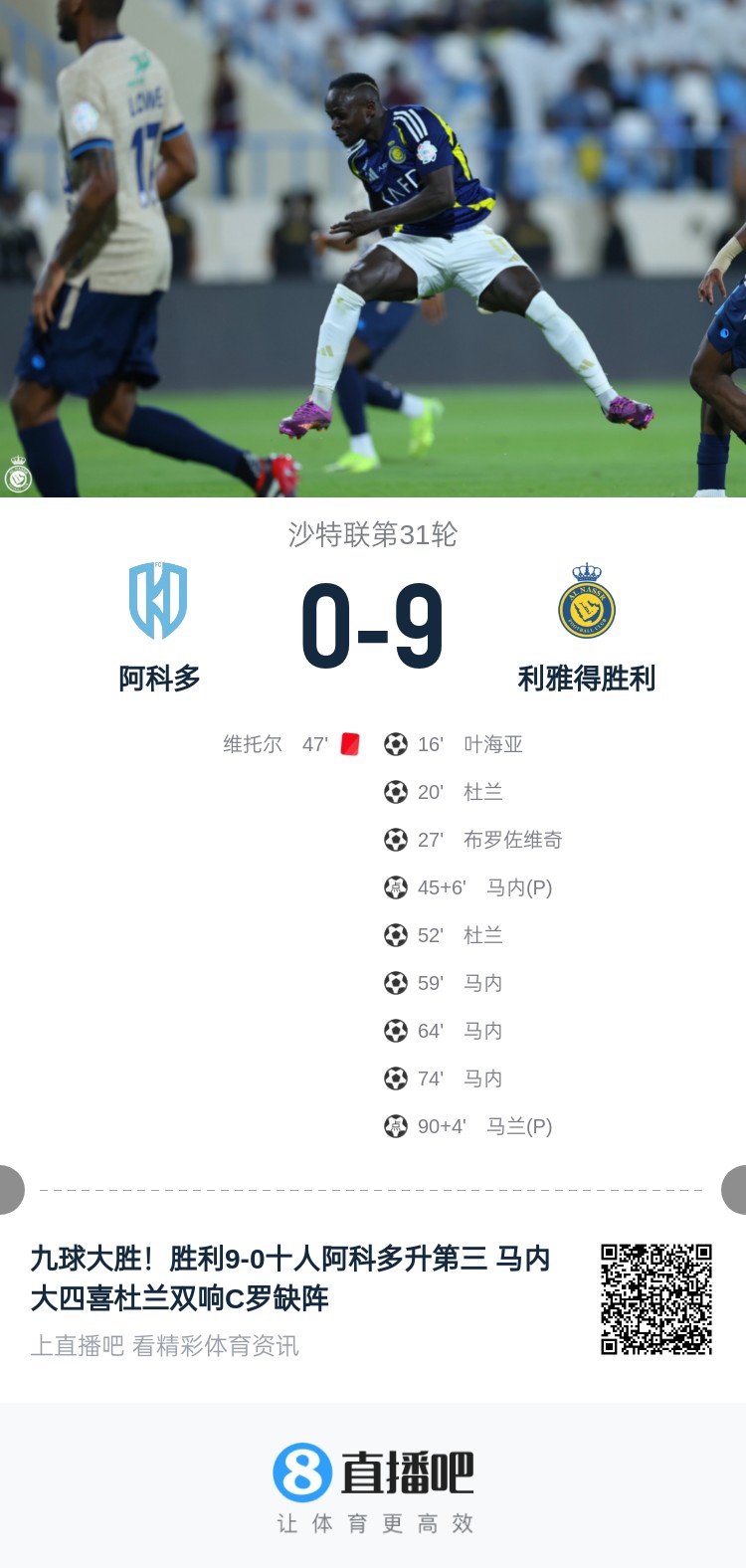 輪休錯過90大勝！沙特媒體：C羅本可刷兩球，現(xiàn)在面臨丟金靴風(fēng)險